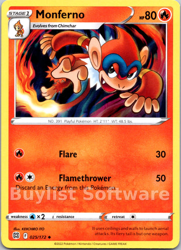 Monferno [025/172] [Brilliant Stars]