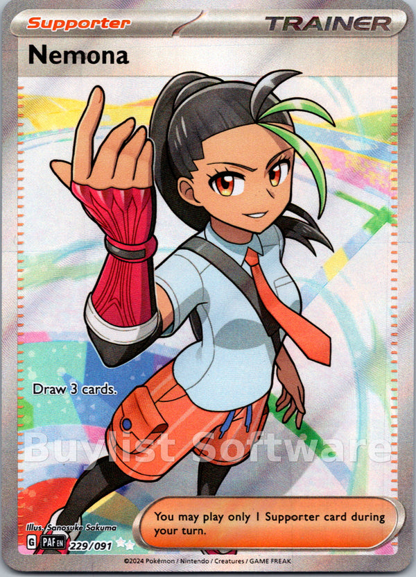 Nemona [229/091] [Paldean Fates] Holofoil