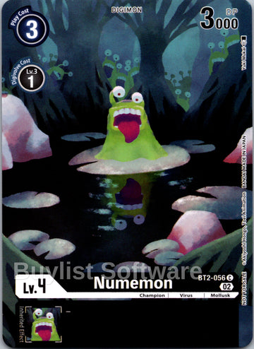 Numemon (Digimon Illustration Competition Pack 2022) [BT2-056] [Dimensional Phase]
