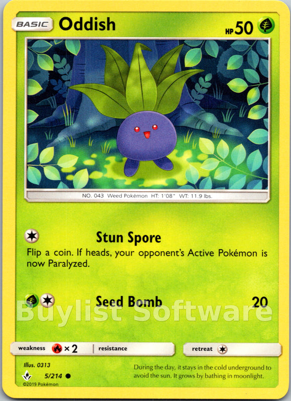 Oddish (5) [5/214] [Unbroken Bonds]