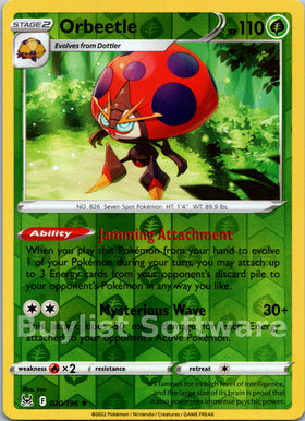 Orbeetle [020/196] [Lost Origin] Reverse Holofoil