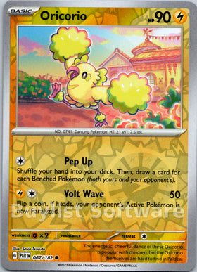 Oricorio [067/182] [Paradox Rift] Reverse Holofoil