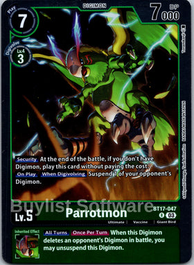 Parrotmon [BT17-047] [Secret Crisis] Foil