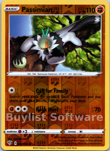 Passimian [097/189] [Darkness Ablaze] Reverse Holofoil