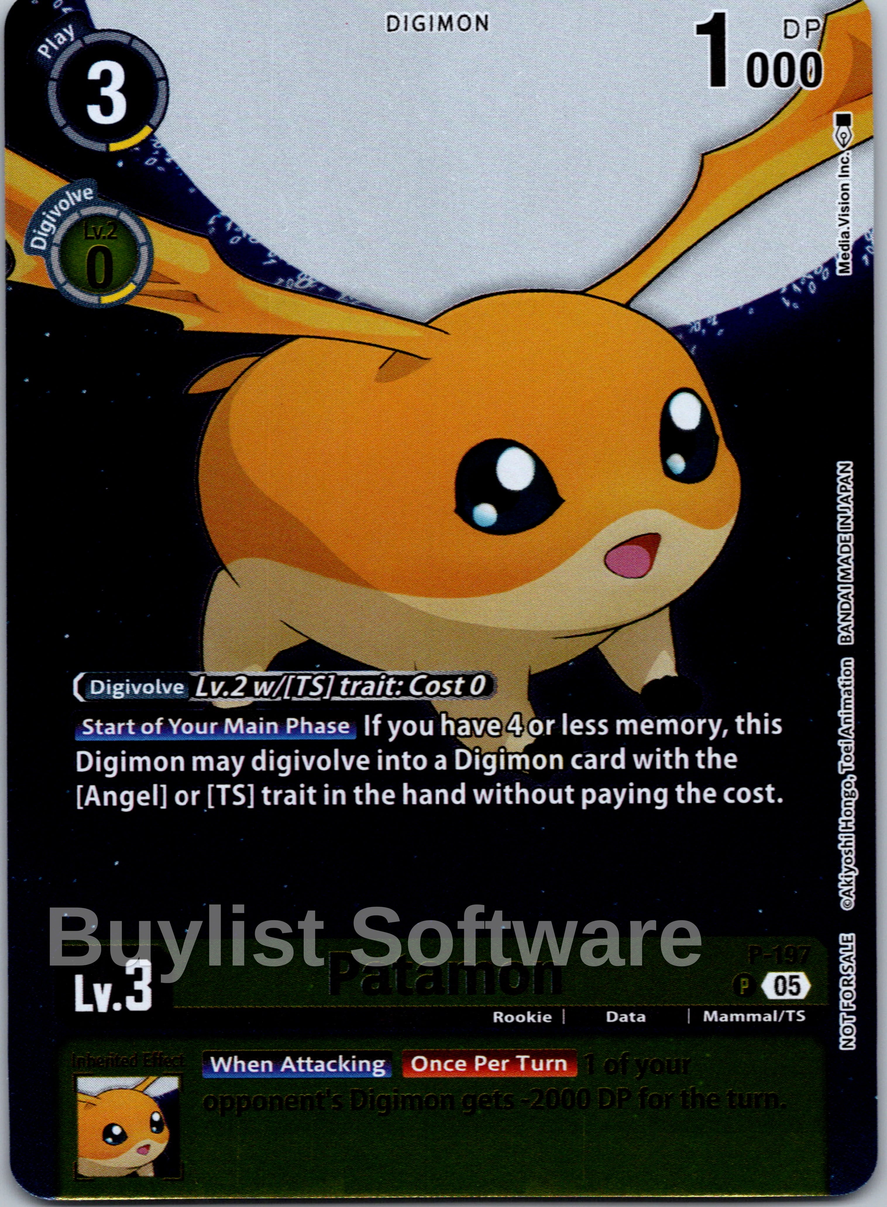 Patamon (Digimon Story: Time Stranger Promo Pack) [P - 197] [Digimon P