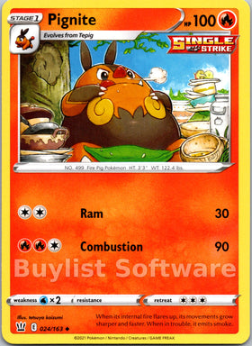 Pignite [024/163] [Battle Styles]
