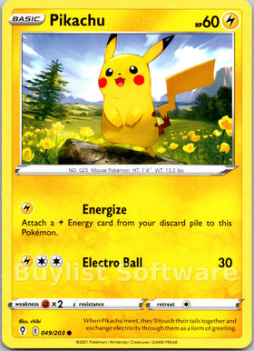 Pikachu [049/203] [Evolving Skies]