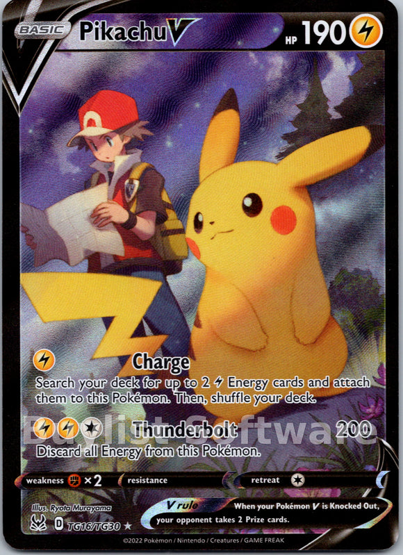 Pikachu V [TG16/TG30] [Lost Origin Trainer Gallery] Holofoil