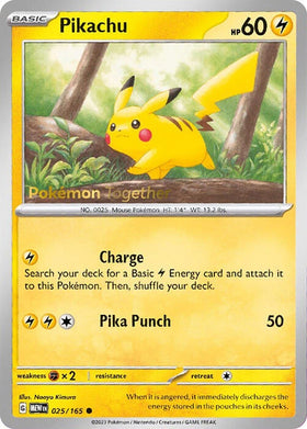 Pikachu (Pokemon Together) [025/165] [Scarlet & Violet 151]