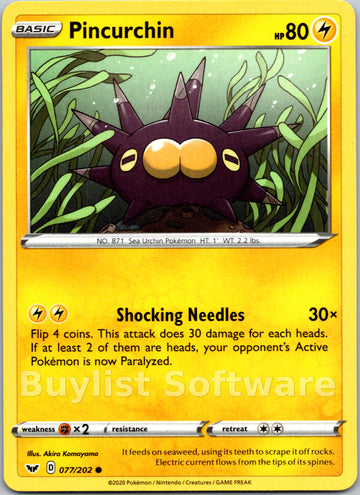 Pincurchin [077/202] [Sword & Shield Base Set]