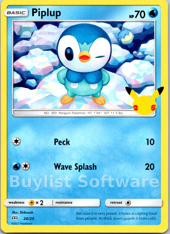 Piplup [020/025] [McDonald's Promos 2021]