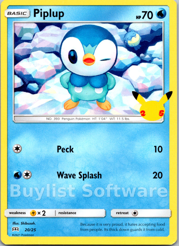Piplup [020/025] [McDonald's Promos 2021]