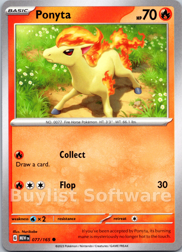 Ponyta [077/165] [Scarlet & Violet 151]
