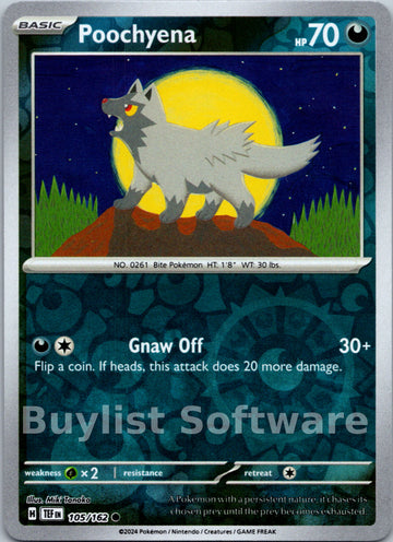 Poochyena [105/162] [Temporal Forces] Reverse Holofoil