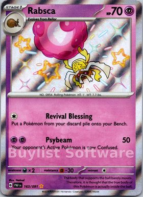 Rabsca [163/091] [Paldean Fates] Holofoil