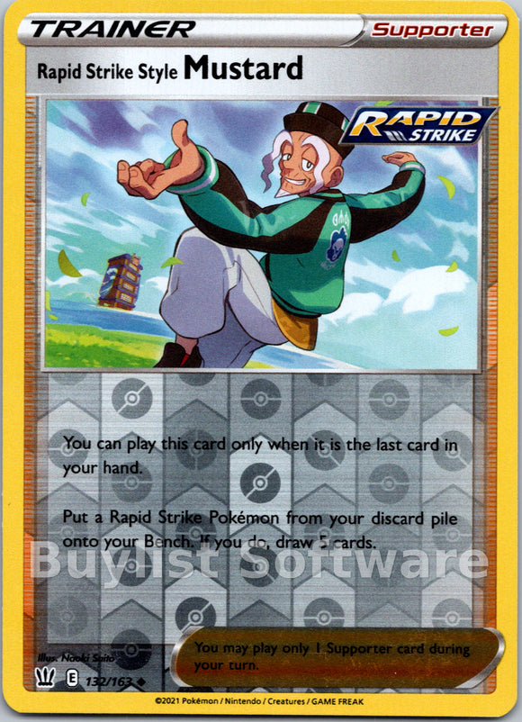 Rapid Strike Style Mustard [132/163] [Battle Styles] Reverse Holofoil