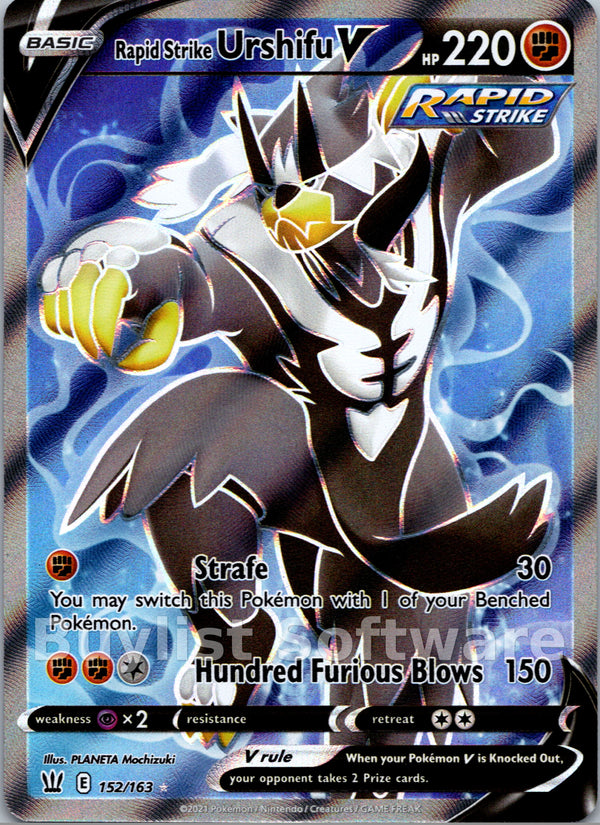 Rapid Strike Urshifu V [152/163] [Battle Styles] Holofoil