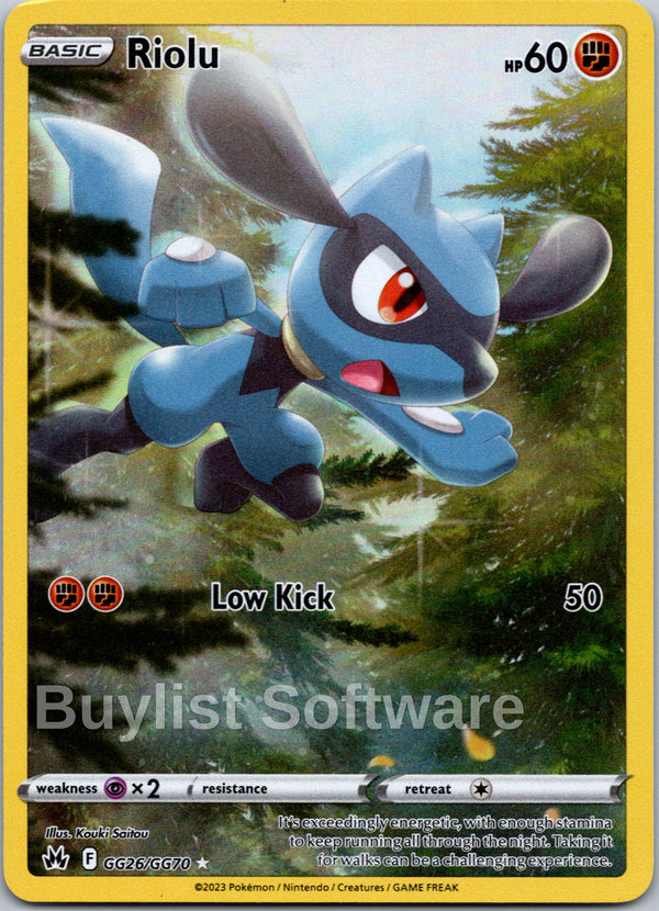 Riolu [GG26/GG70] [Crown Zenith: Galarian Gallery] Holofoil