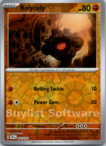 Rolycoly [093/162] [Temporal Forces] Reverse Holofoil