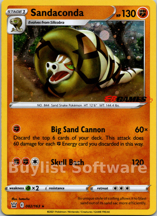Sandaconda (EB Games Exclusive) [082/163] [Battle Styles] Holofoil