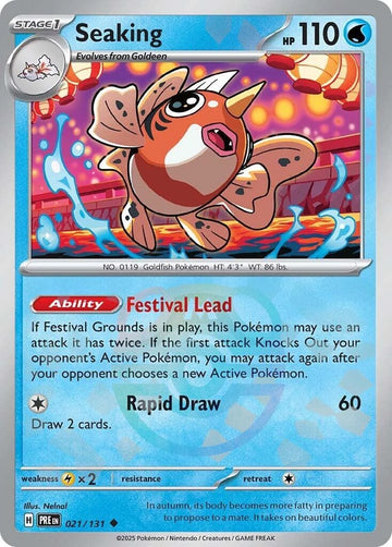 Seaking (Master Ball Pattern) [021/131] [Prismatic Evolutions] Holofoil