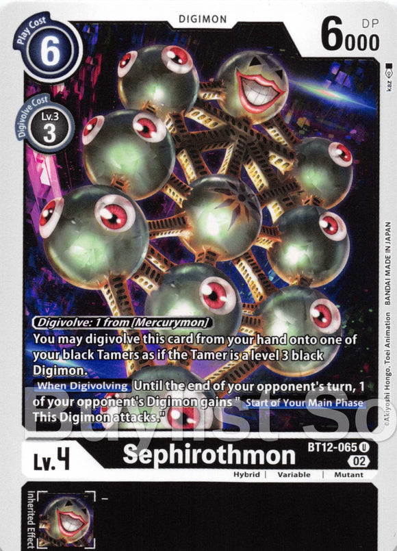 Sephirothmon [BT12-065] [Across Time]