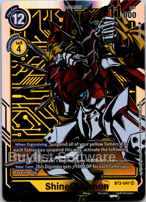ShineGreymon (Alternate Art) [BT2-041] [Release Special Booster 1.5] Foil