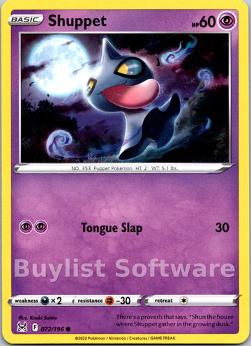 Shuppet [072/196] [Lost Origin]