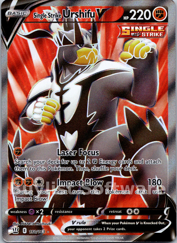 Single Strike Urshifu V [150/163] [Battle Styles] Holofoil