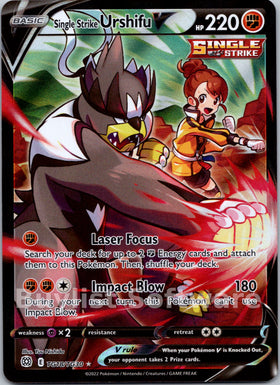 Single Strike Urshifu V [TG18/TG30] [Brilliant Stars Trainer Gallery] Holofoil