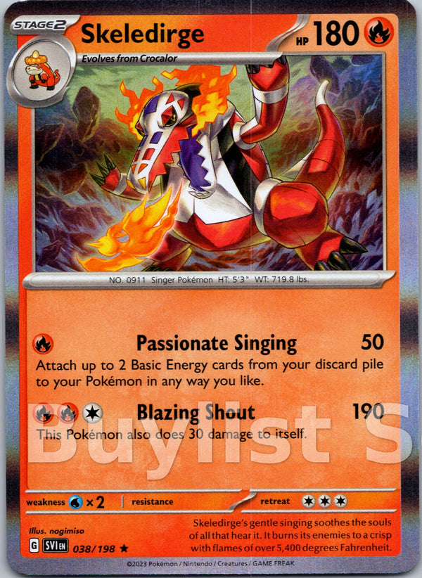 Skeledirge [038/198] [Scarlet & Violet Base Set] Holofoil
