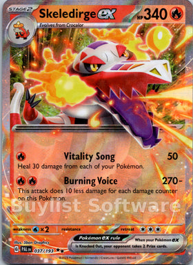 Skeledirge ex [037/193] [Paldea Evolved] Holofoil