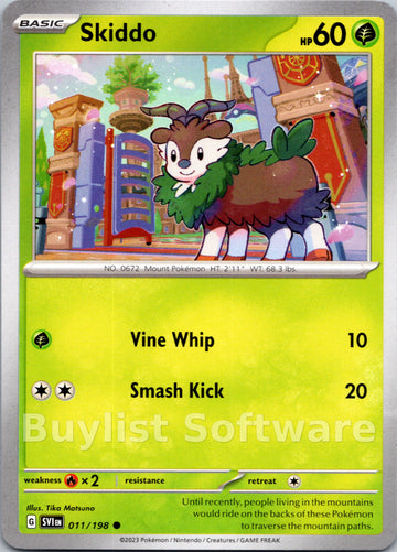 Skiddo [011/198] [Scarlet & Violet Base Set]