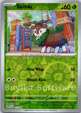 Skiddo [011/198] [Scarlet & Violet Base Set] Reverse Holofoil