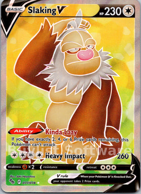 Slaking V [077/078] [Pokemon GO] Holofoil