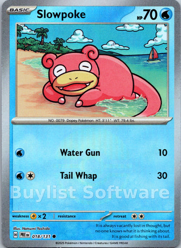 Slowpoke (Poke Ball Pattern) [018/131] [Prismatic Evolutions] Holofoil