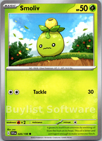 Smoliv [020/198] [Scarlet & Violet Base Set]