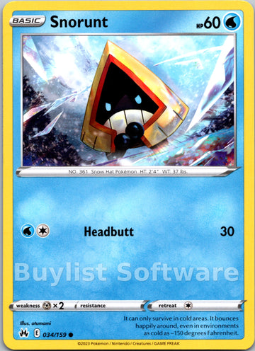 Snorunt [034/159] [Crown Zenith]