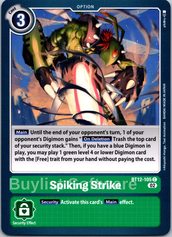 Spiking Strike [BT12-105] [Across Time]
