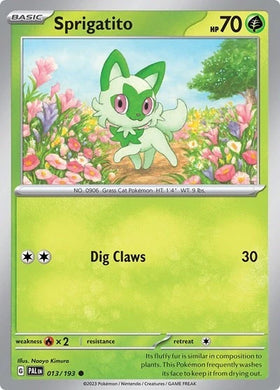 Sprigatito (Summer 2023 Collector Chest) [013/193] [Paldea Evolved] Holofoil