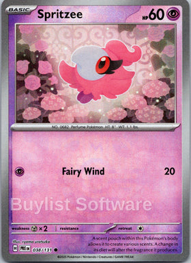 Spritzee (Master Ball Pattern) [038/131] [Prismatic Evolutions] Holofoil
