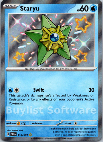 Staryu [118/091] [Paldean Fates] Holofoil