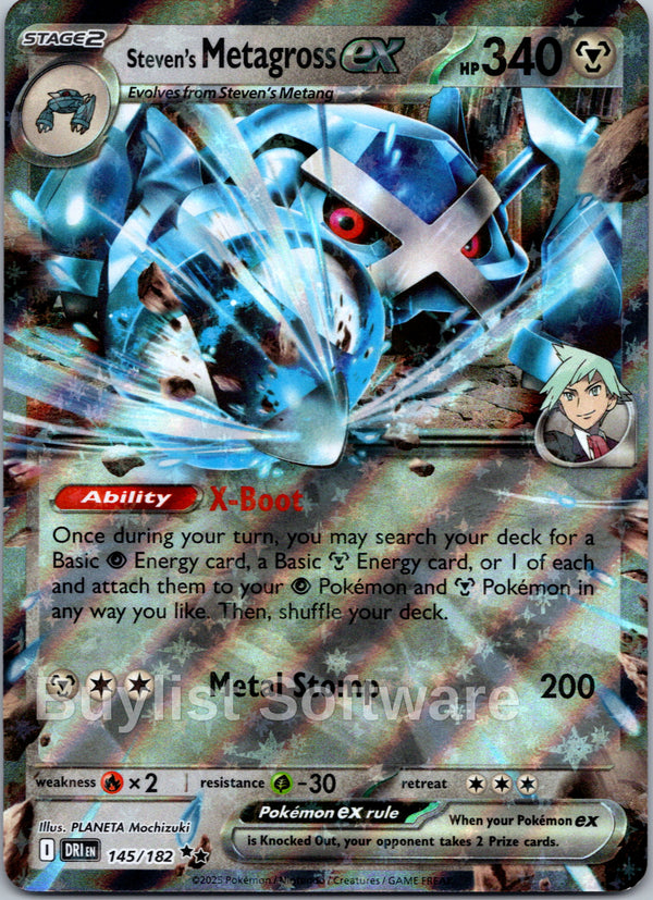 Steven's Metagross ex [145/182] [Destined Rivals] Holofoil
