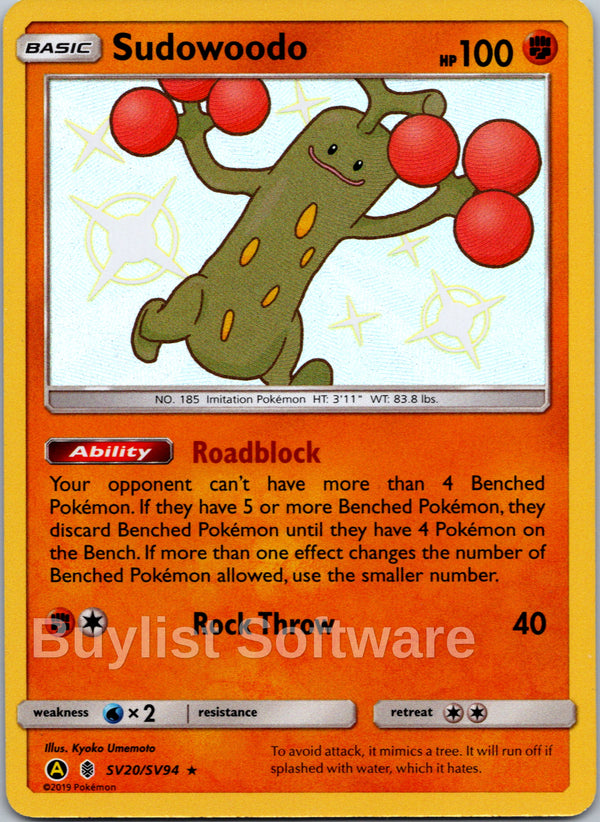 Sudowoodo [SV20/SV94] [Hidden Fates: Shiny Vault] Holofoil
