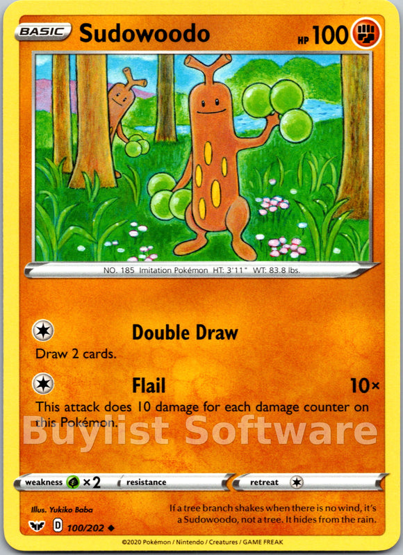 Sudowoodo [100/202] [Sword & Shield Base Set]
