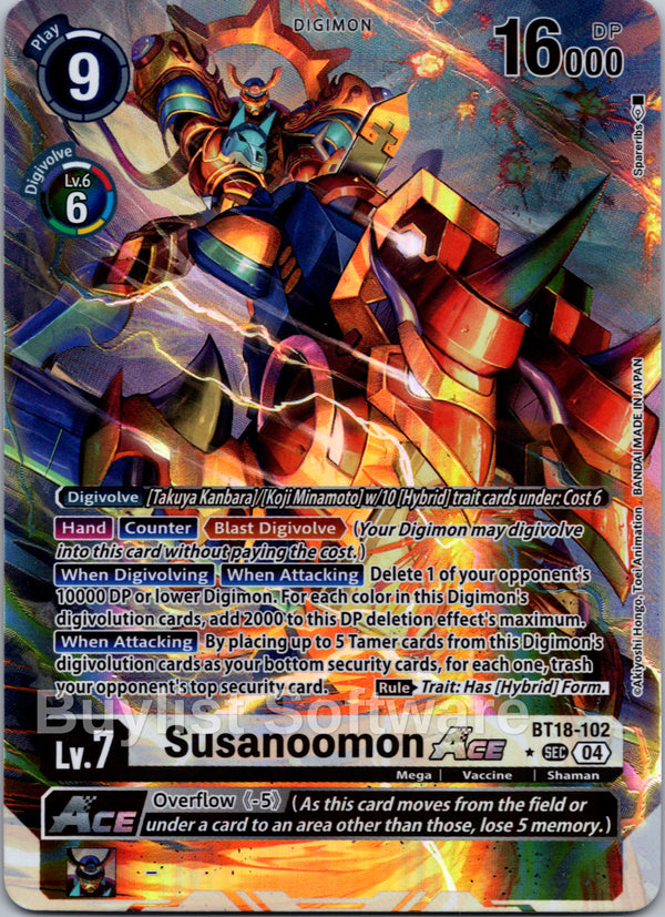 Susanoomon ACE (Alternate Art) [BT18-102] [Release Special Booster 2.0] Foil