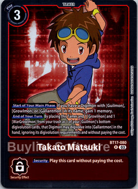 Takato Matsuki [BT17-080] [Secret Crisis] Foil