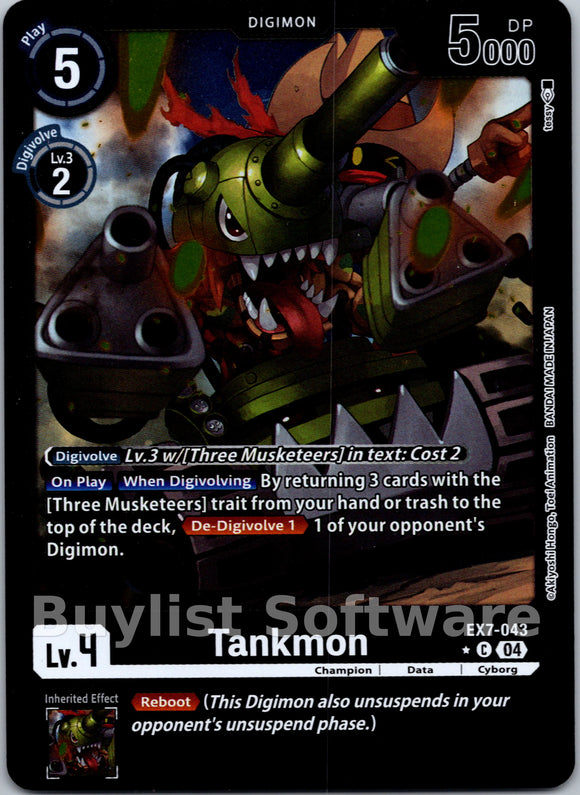 Tankmon (Foil) [EX7-043] [Digimon LIBERATOR] Foil