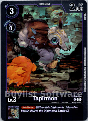 Tapirmon [ST16-04] [Starter Deck 16: Wolf of Friendship Pre-Release Cards] Foil