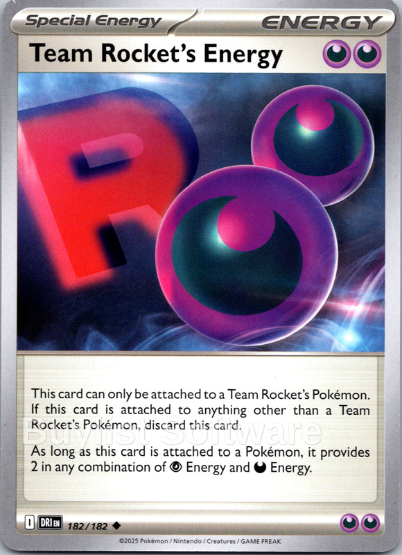 Team Rocket's Energy [182/182] [Destined Rivals]